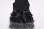 Ruby Ray Black Grey Ombre Ruffle Tiered Tulle Cocktail Mini Party Dress 10UK/38EU