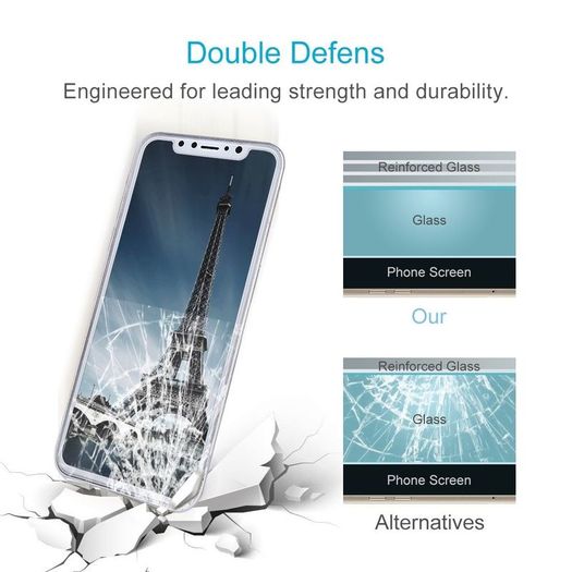 For Apple iPhone X 10 Premium Tempered Glass Screen Protector Cover Guard Film - FHT01IPTG