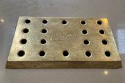 Coca Cola Brass Embossed Drip Tray