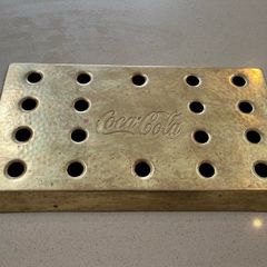 Coca Cola Brass Embossed Drip Tray