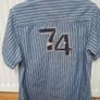 Boys pinstripped short sleeve shirt age 5 to 6 Image 2