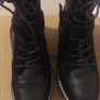 river island black leather boots size 5 Image 4