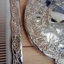 3pc  Vanity Comb, Mirror, Brush Set Image 3