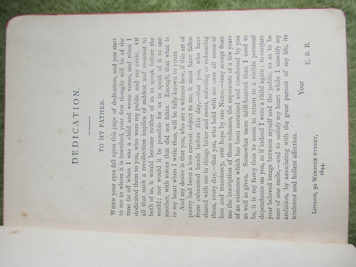 Vintage Poems By Elizabeth Barrett Browning 1844