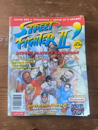 Street Fighter II 2 Expert Players Handbook Super NES Sega Megadrive RARE