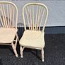 Antique Painted Pine Kitchen Chairs Image 4