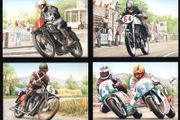 1996 Ireland Isle of Man Tourist Trophy Motorcycles Races Irish Winners Commemorative Stamps Maximum Cards Mint