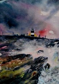 hook head watercolour