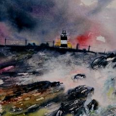 hook head watercolour