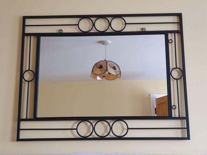 Solid Steel Wall Mirror