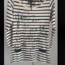 top Maison scotch size 3 nautical stripe top 12/14 navy & cream Image 4