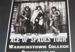 Motorhead concert poster Warrenstown College Ireland 1981 A3 size repro