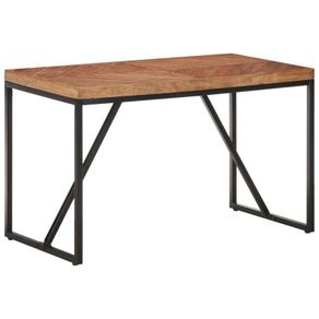 Dining Table 120x60x76 cm Solid Acacia and Mango Wood