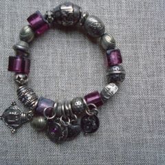 Charm bracelet,Jewellery,Bracelet,Elasticated bracelet