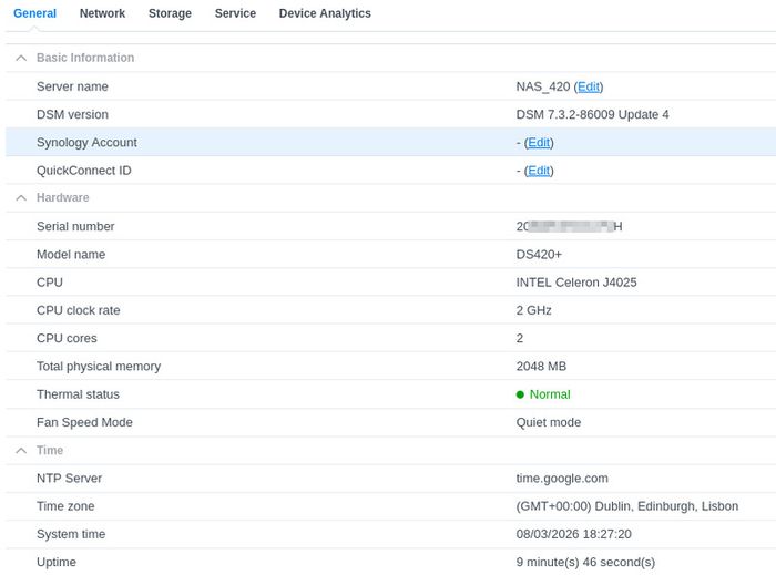 Synology DS420+ NAS