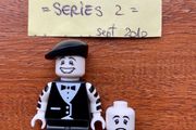 Lego minifigure Mime Artist - Series 2 (2010)