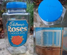 Retro Cadbury's Roses glass jar