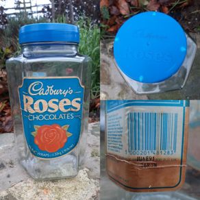 Retro Cadbury's Roses glass jar