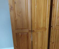 furniture wardrobe and 2 lockers