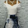 NWT Coast Lira Fit and Flare Jacquard Midi Dress Image 2