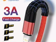 main image for ad 1m/2m/3m Long Lightning iPhone Charger for Apple iPhone 12 11 X 6 5 7 8 USB Cable