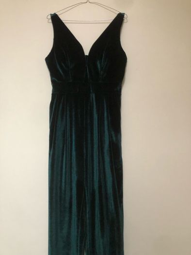 Gorgeous WalG velvet jumpsuit size L/12 Christmas party