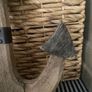 New XL rustic washed wood anchor with jute rope Image 4