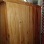 Solid Pine Display Cabinet / Bookcase with Leaded Glass Doors Image 9