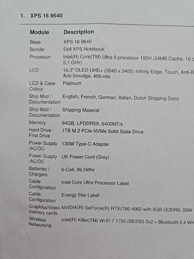 Dell XPS 16 Laptop