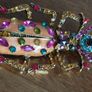 Beautiful brooch in the form of a large beetle with enamel and rhinestones. Image 4