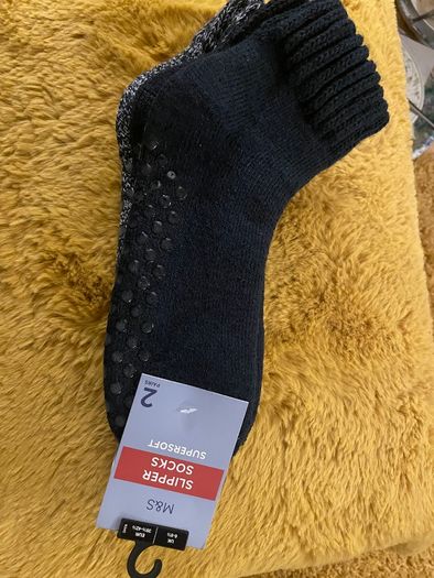 New M & S 2 pairs Slipper Socks.