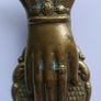 Vintage Brass Hand Paper Clip , Victorian Lady Hand Desk Clip Image 8