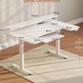 U-Shaped Electric Standing Desk with LED Lights & USB Ports Image 8