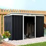 9ft x 4ft Garden Shed with Foundation Ventilation & Doors Dark Grey Image 9