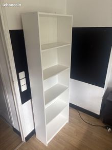 white bookcase