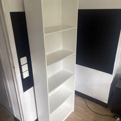 white bookcase