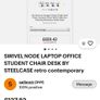 Swivel Node Laptop Office Student Chair With Desk Image 9