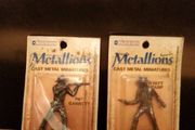 2 x Lone Star Metallions Cast Metal Toy Cowboy