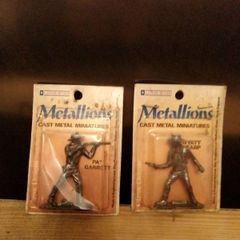 2 x Lone Star Metallions Cast Metal Toy Cowboy