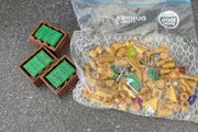 LEGO money and gold pieces