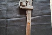 Antique Heavy Duty Pipe Wrench 14 Inches C.K GERMAN MADE