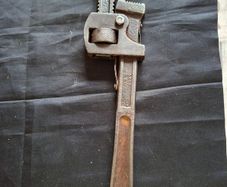 Antique Heavy Duty Pipe Wrench 14 Inches C.K GERMAN MADE