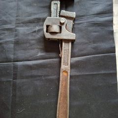 Antique Heavy Duty Pipe Wrench 14 Inches C.K GERMAN MADE