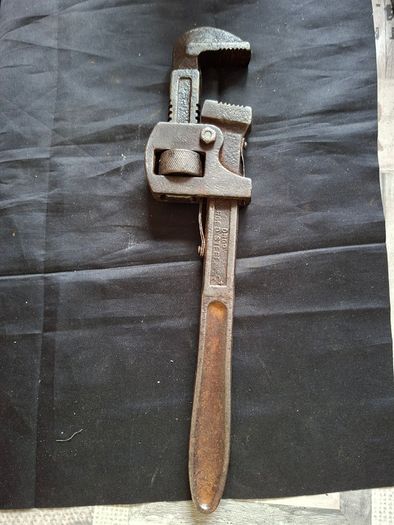 Antique Heavy Duty Pipe Wrench 14 Inches C.K GERMAN MADE