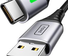 INIU USB C Charger Cable, 2m Type C Cable Fast Charging, Braided USB A to USB-C Phone Charger Cable USBC for iPhone 17 16 15 Pro Max, Samsung Galaxy S25 S24 Ultra, Pixel 10, iPad Air Switch Steam etc.