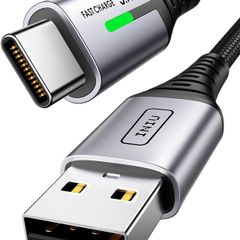 INIU USB C Charger Cable, 2m Type C Cable Fast Charging, Braided USB A to USB-C Phone Charger Cable USBC for iPhone 17 16 15 Pro Max, Samsung Galaxy S25 S24 Ultra, Pixel 10, iPad Air Switch Steam etc.