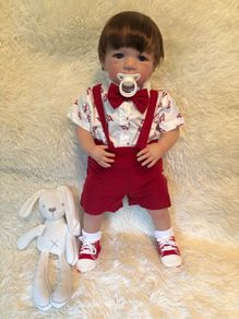 Reborns By Laura.  Cheeky, Chappy Alfie is back! 24inch Heavy, Weighted Reborn Doll