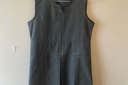 Dunnes grey pinafore (as new) age 8-9