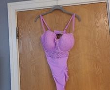 Dunnes  Stores PInk Soda  Luna Lace  Bodysuits.  S. 38DD    B.N.W.T
