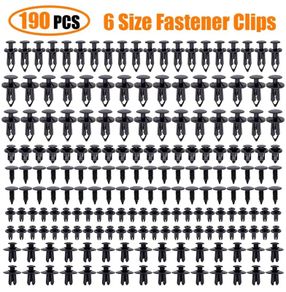 190x Car Body Trim Clips Retainer Bumper Rivets Screw Panel Push Fastener Kit